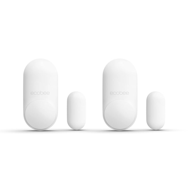ecobee Smart Sensor for Doors & Windows 2 Pack - Wifi Contact Sensor for Home Security, Energy Savings - Compatible with Smart Thermostats - Temperature sensor, white - Image 1